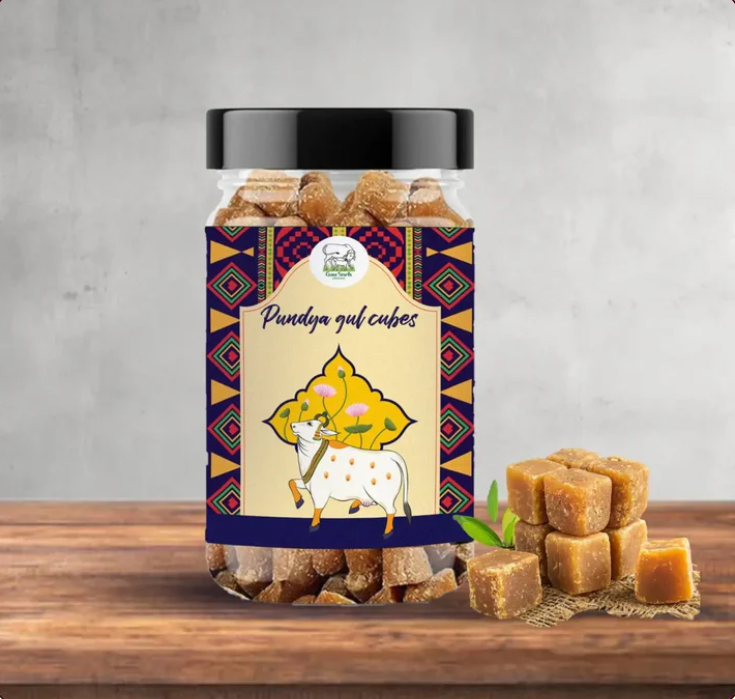 Pundya Jaggery Cube (पुंड्या गूळ क्यूब)